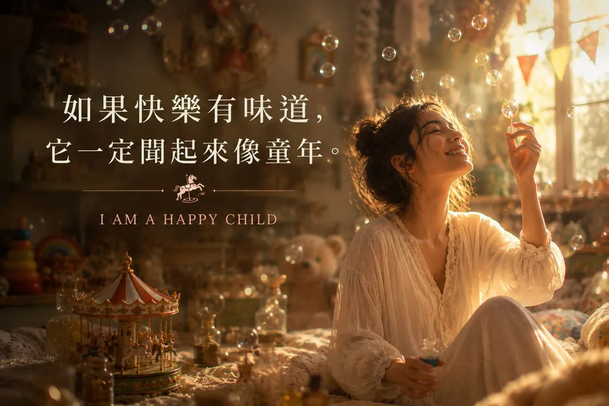 快樂小孩 Happy Child 配方，甜橙紅橘佛手柑五支一組，把心裡那座兒童樂園重新開門