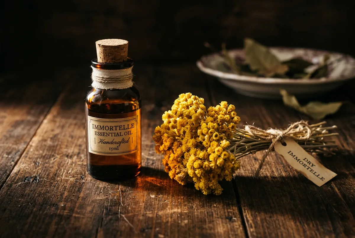 永久花精油 Helichrysum，地中海人叫它不凋花，因為它要替你保管那道一直好不了的舊傷