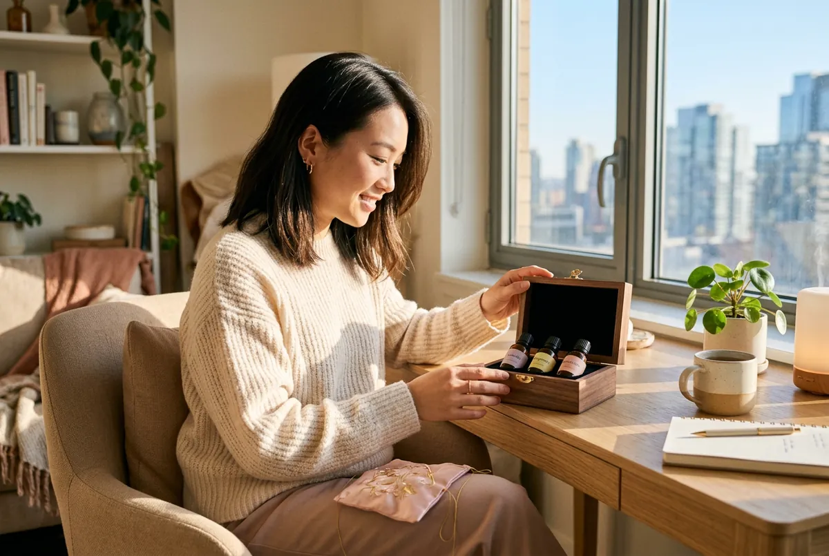 現代女性日光下重做七夕香囊