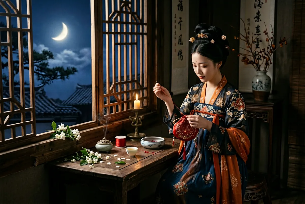 兩千年前少女在七夕用紅豆、茉莉、白芷縫香囊招姻緣，這個古方現代精油版做給你看