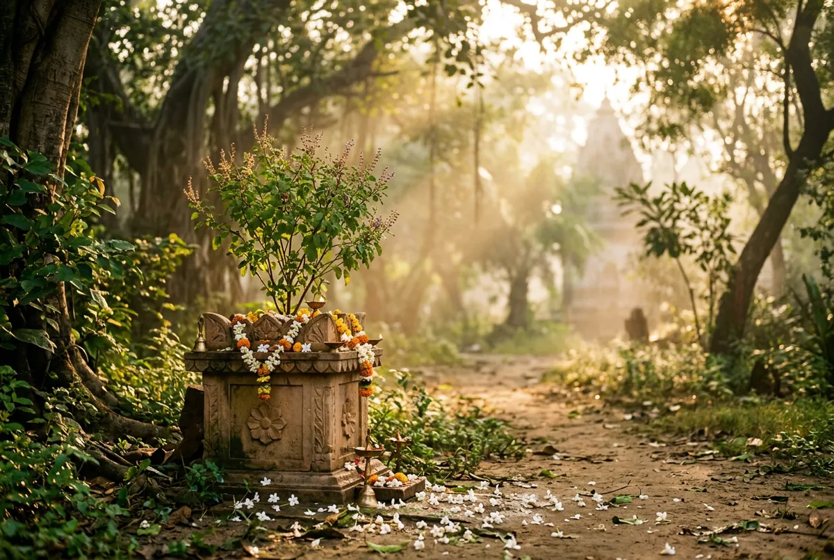 聖羅勒 Tulsi 守晨間神龕，茉莉 Jasmine 鋪月下舞池，印度人把愛一個人修成一生虔誠