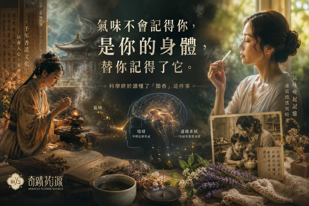 聞香兩個字，日本香道寫了一千年，實驗室終於在小鼠腦裡找到那條神經迴路