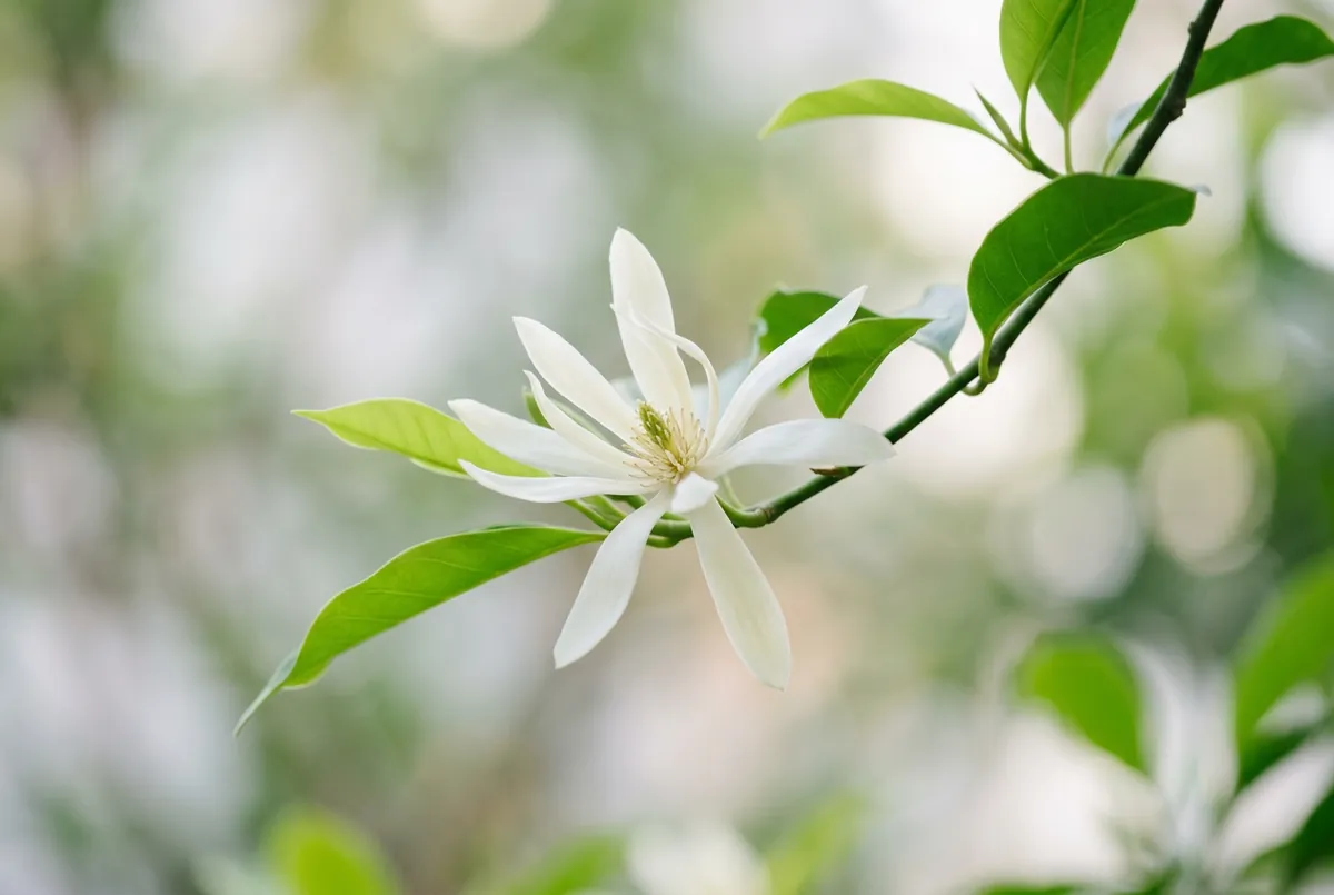 白玉蘭精油 Michelia alba，紅綠燈口被阿婆串成一串賣的那朵，是台灣人最熟卻最不當一回事的香